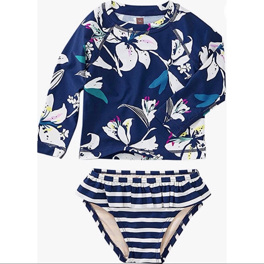 NWOT Tea Collection Rash Guard Two Piece